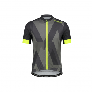 Maillot Corto Rogelli SS Brisk Gris/Amarillo